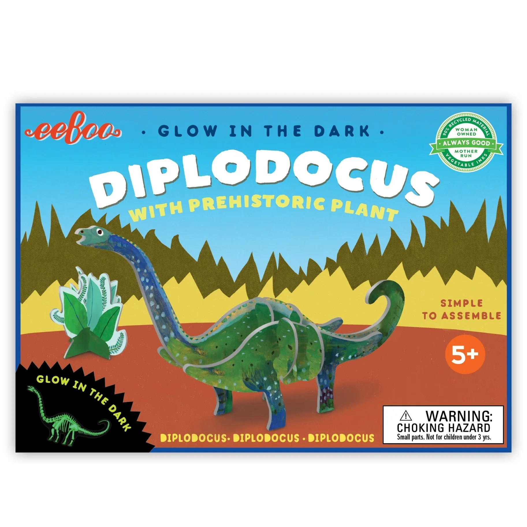 3D Dinosaurs - 4 Assorted