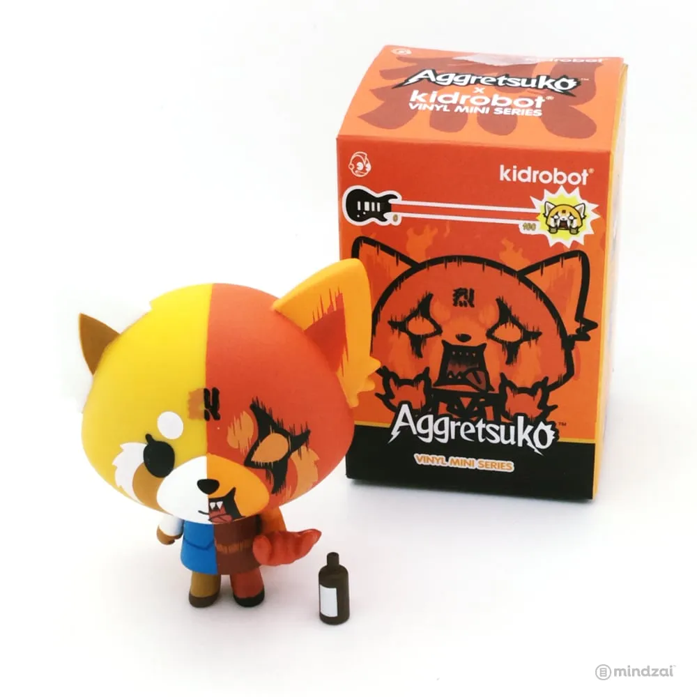 Aggretsuko Blind Box Mini Series by Kidrobot x Sanrio - Calm and Rage Split (Chase)