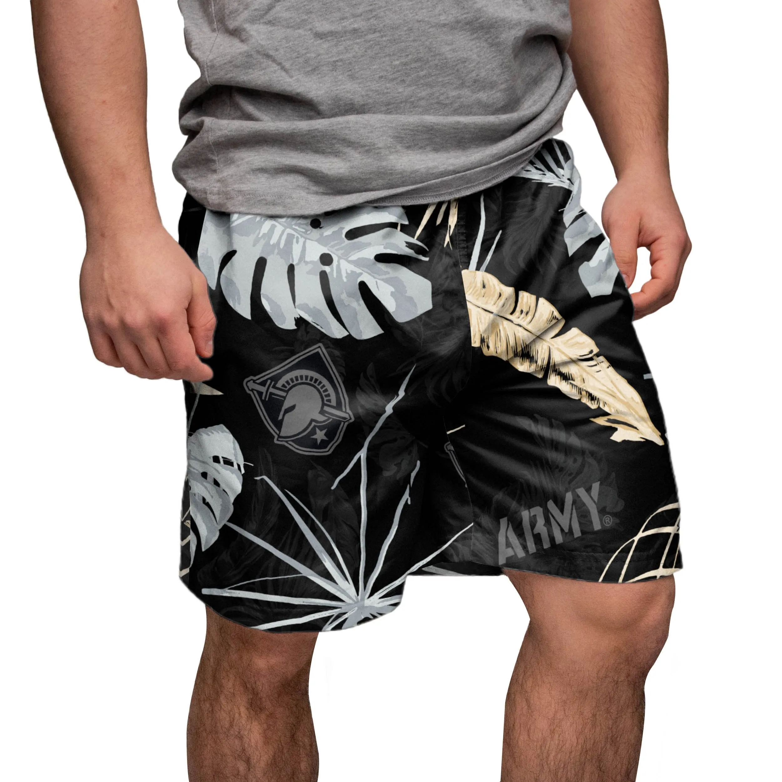 Army Black Knights NCAA Mens Neon Palm Shorts