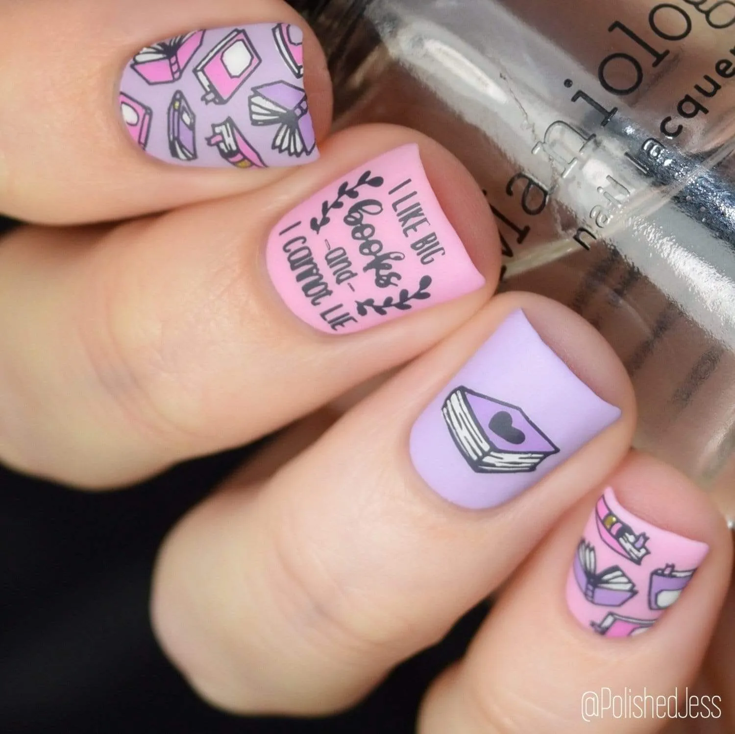 Artist Collaboration: PolishedJess (m057) - Nail Stamping Plate