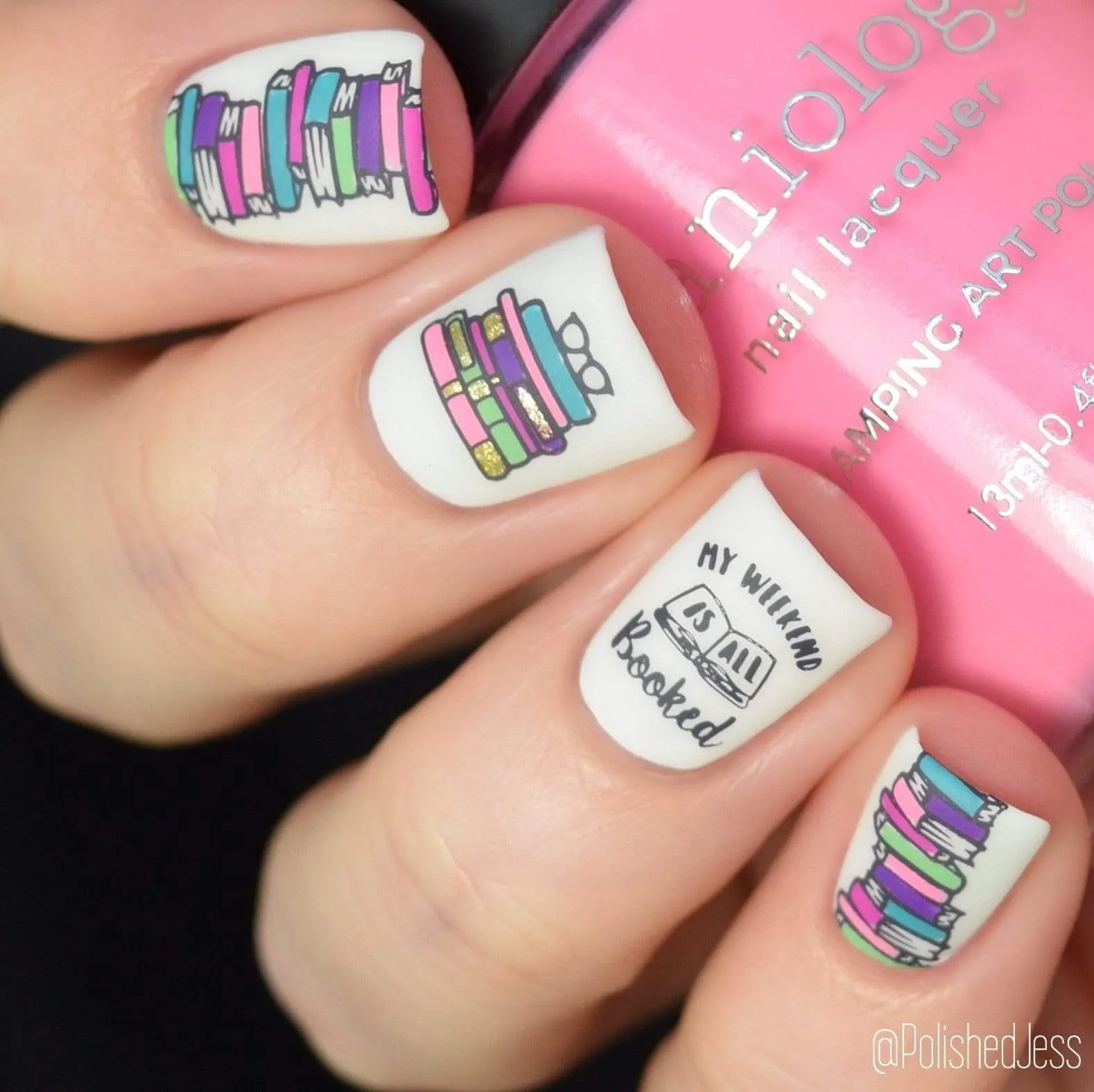 Artist Collaboration: PolishedJess (m057) - Nail Stamping Plate