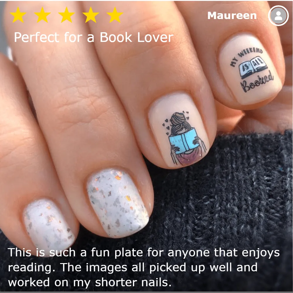 Artist Collaboration: PolishedJess (m057) - Nail Stamping Plate
