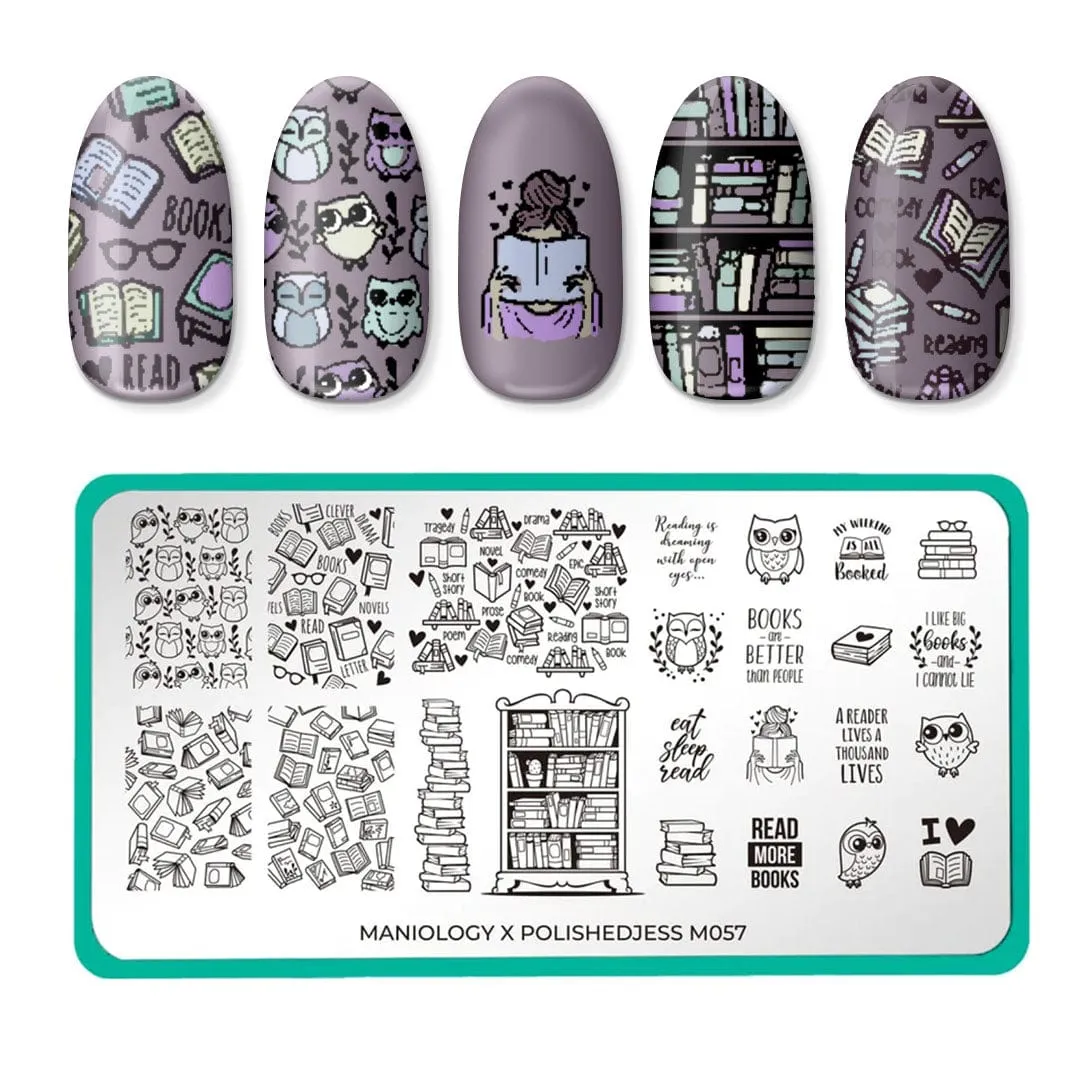Artist Collaboration: PolishedJess (m057) - Nail Stamping Plate