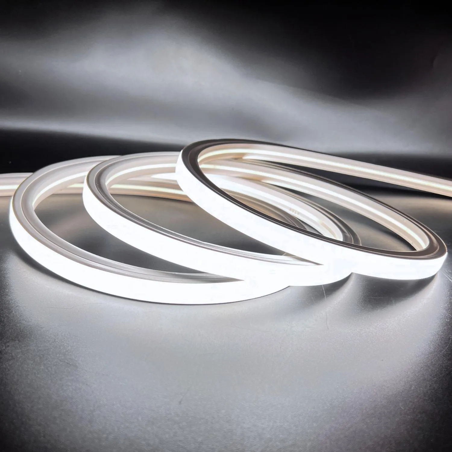 Cool White Neon Flex 6000K 16x16mm 220V 240V Top Bend IP65 10cm Cut with UK Plug