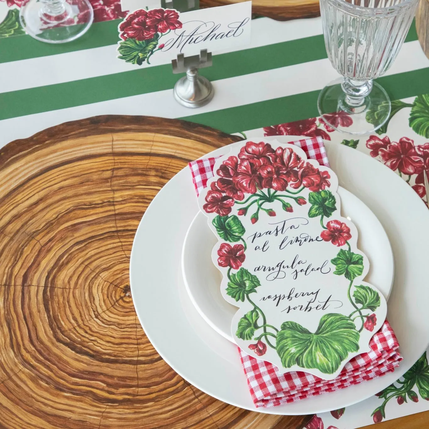 Die-cut Wood Slice Placemat
