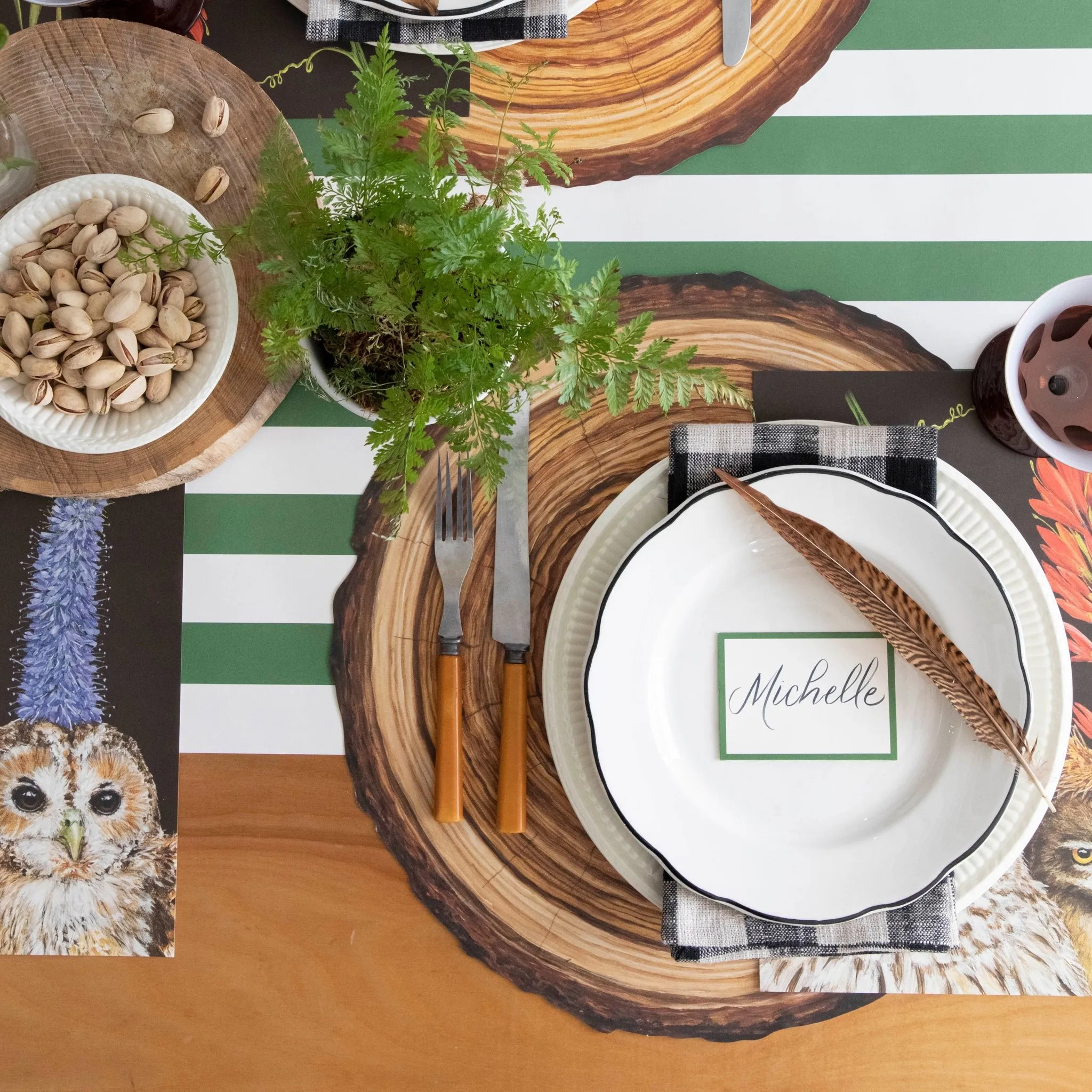 Die-cut Wood Slice Placemat