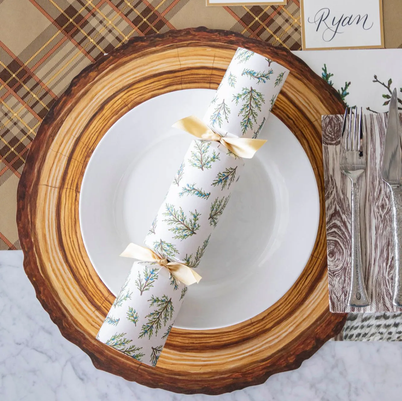 Die-cut Wood Slice Placemat