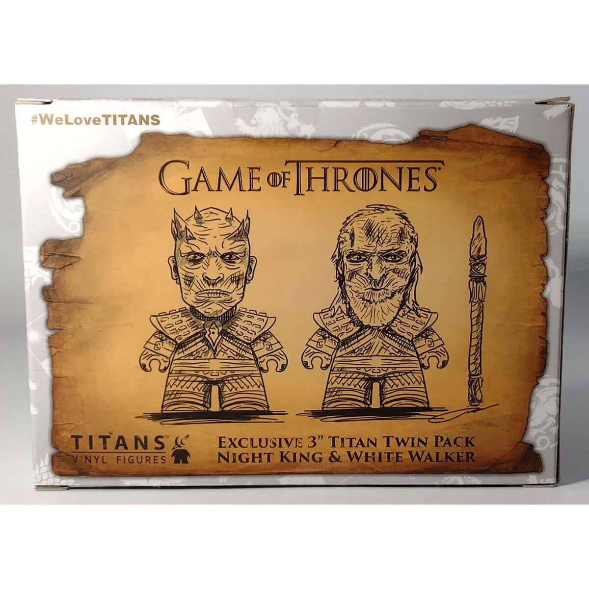 Exclusive Game of Thrones 3" Titan Twin Pack Night King and White Walker Vinyl Figure