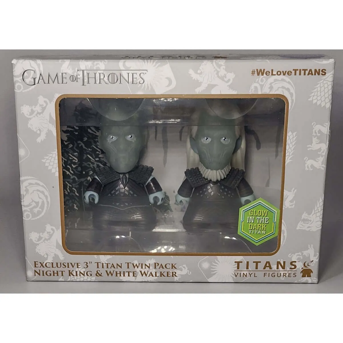 Exclusive Game of Thrones 3" Titan Twin Pack Night King and White Walker Vinyl Figure