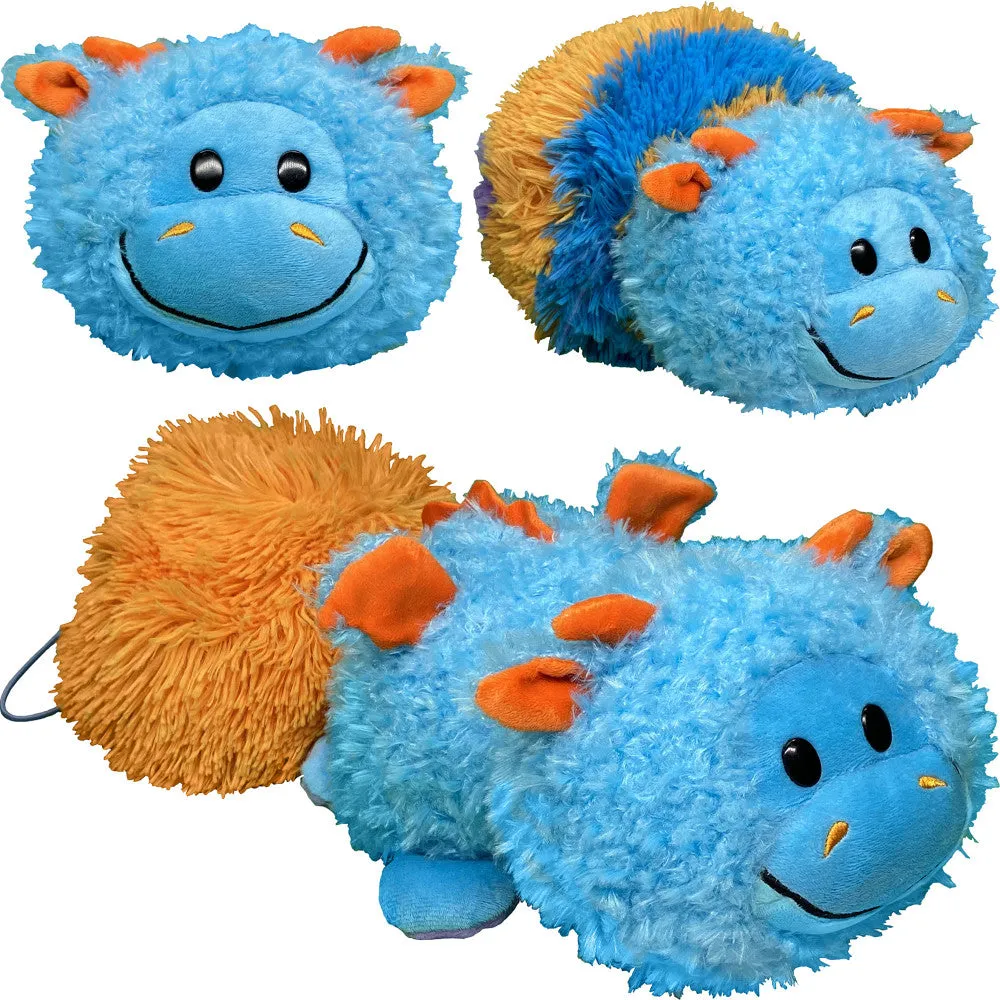 FlipaZoo Magic Tails 2-in-1 Plush - Blue Dragon to Purple Unicorn