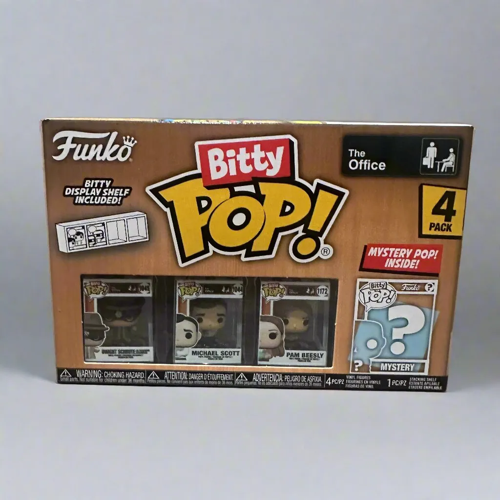 Funko Bitty Pop! The Office Dwight Schrute, Michael Scott, Pam Beesly with Mystery Pop!