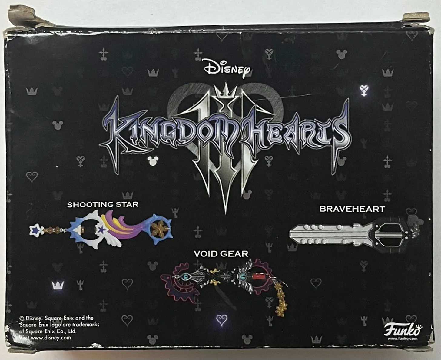 Funko Disney Kingdom Hearts 3 (III) Keyblade Exclusive Vinyl Collectible 3-Pack Braveheart, Shooting Star, and Void Gear