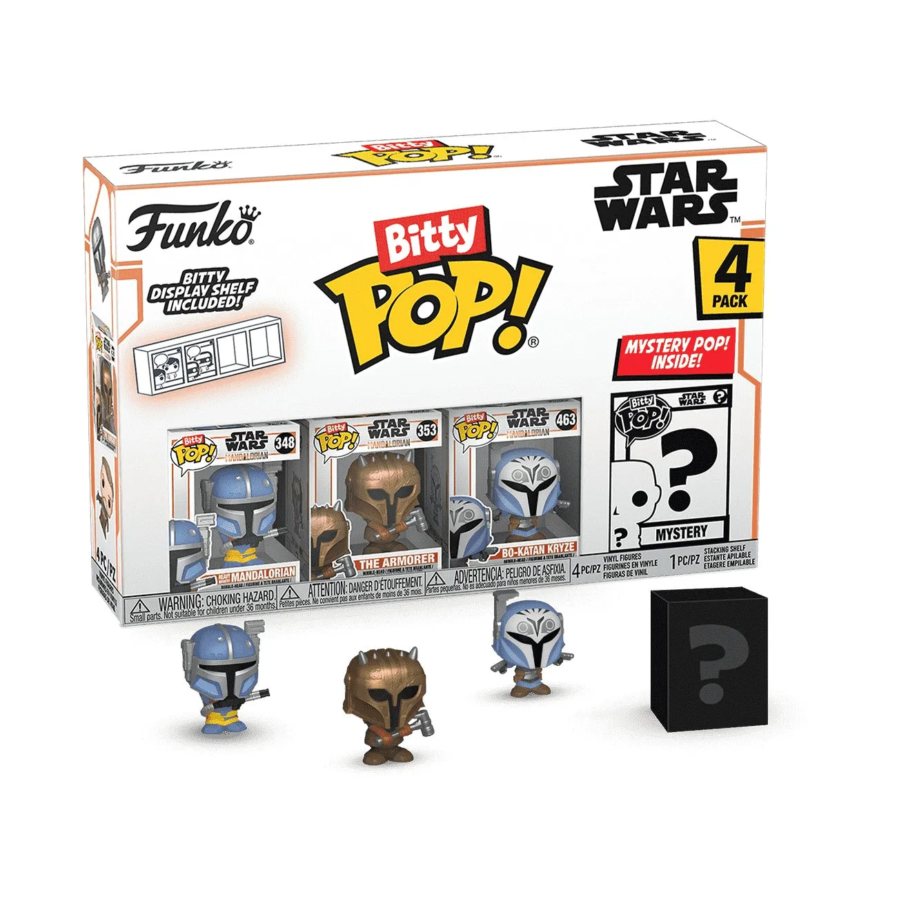 Funko POP! Bitty Star Wars: The Mandalorian, 4-Pack, Series 1