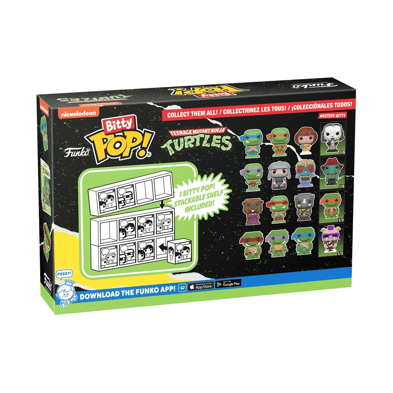 Funko POP! Bitty Teenage Mutant Ninja Turtles, 4-Pack, Series 3