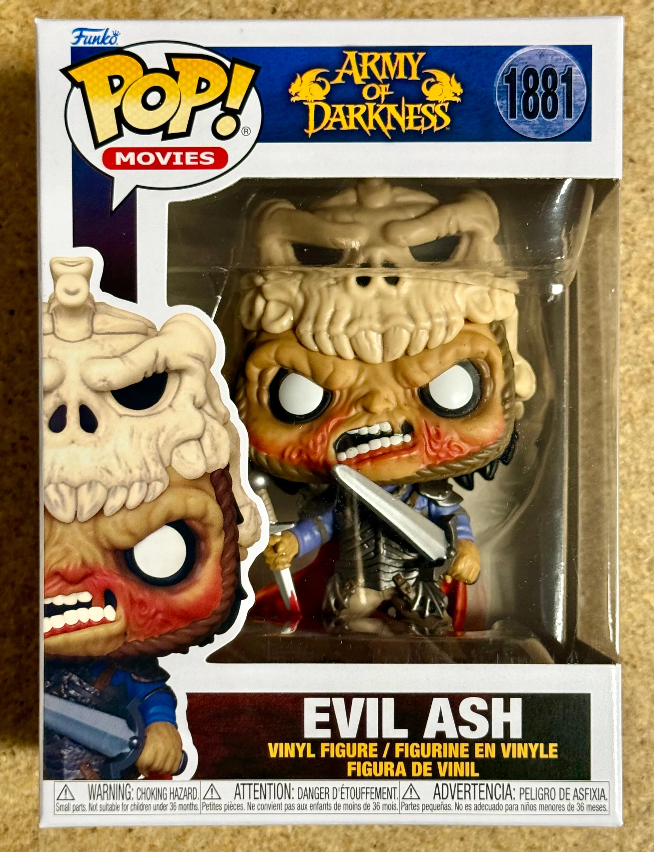 Funko Pop! Movies Ash & Evil Ash #1880 & #1881 Army Of Darkness 2024 Set Of 2
