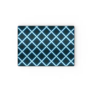 Glass Chopping Board - Neon Blue