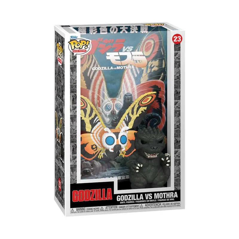 Godzilla 70Th Anniversary POP! Movie Poster & Figure Godzilla Vs Mothra 9 Cm