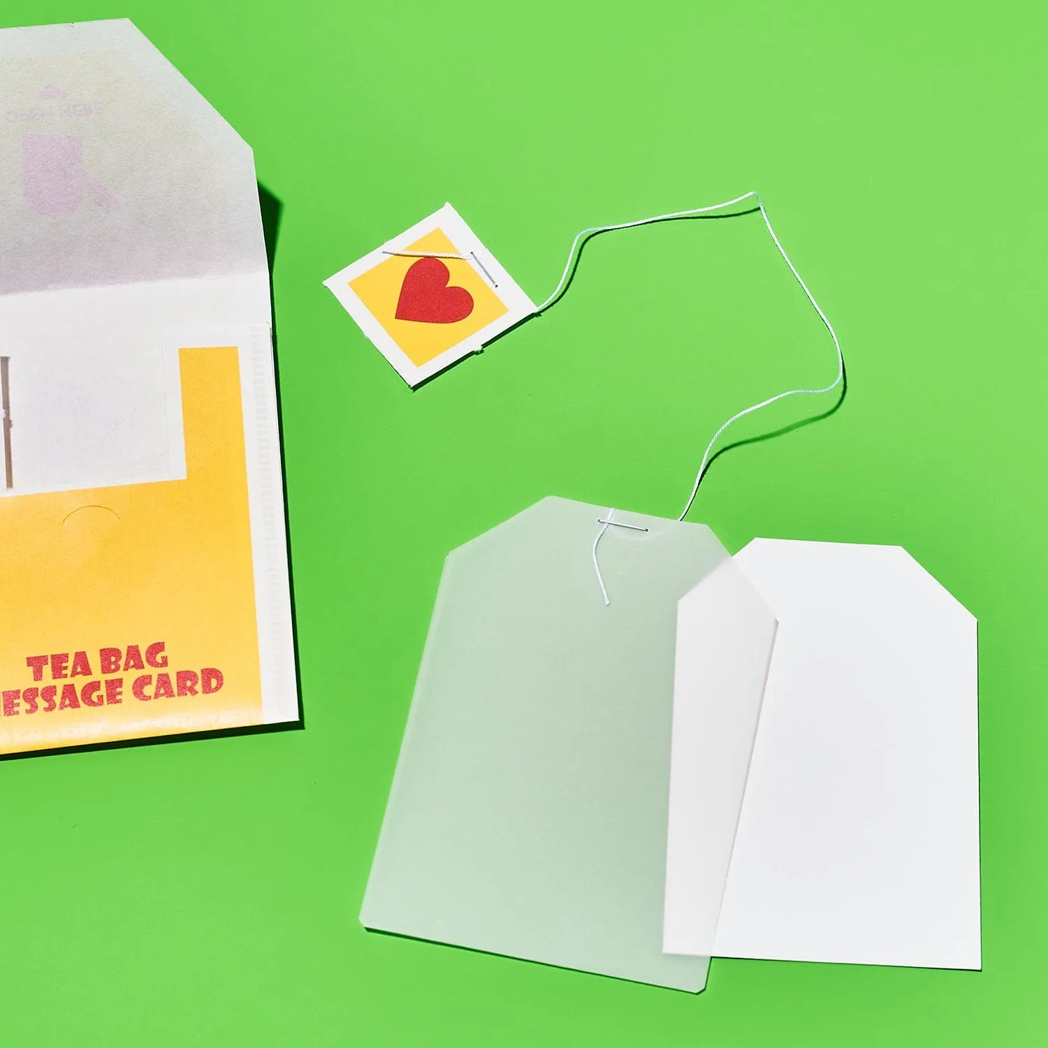 Japanese Greeting Card Set - Teabag