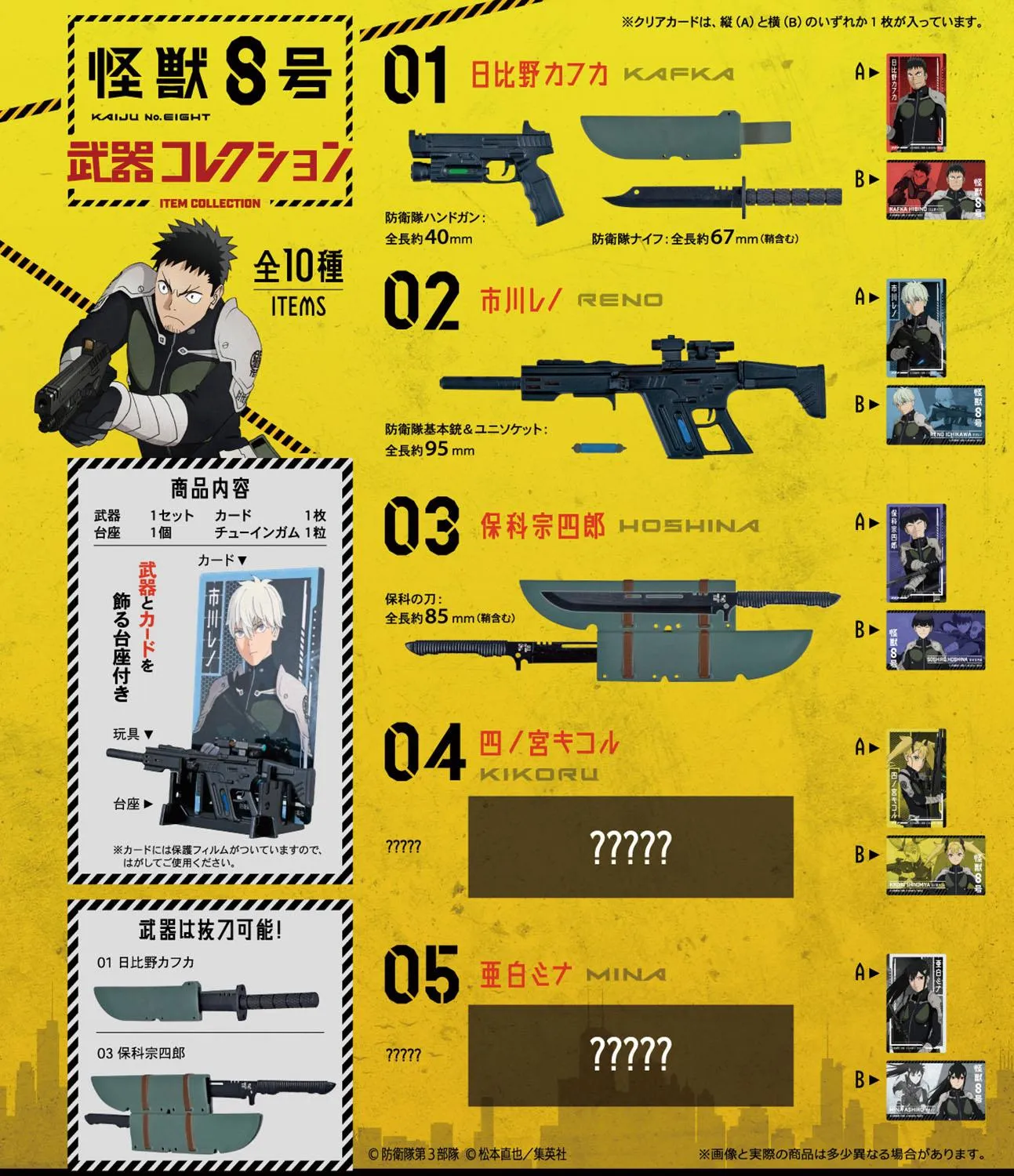 Kaiju No. 8: Weapon Collection Blind Box