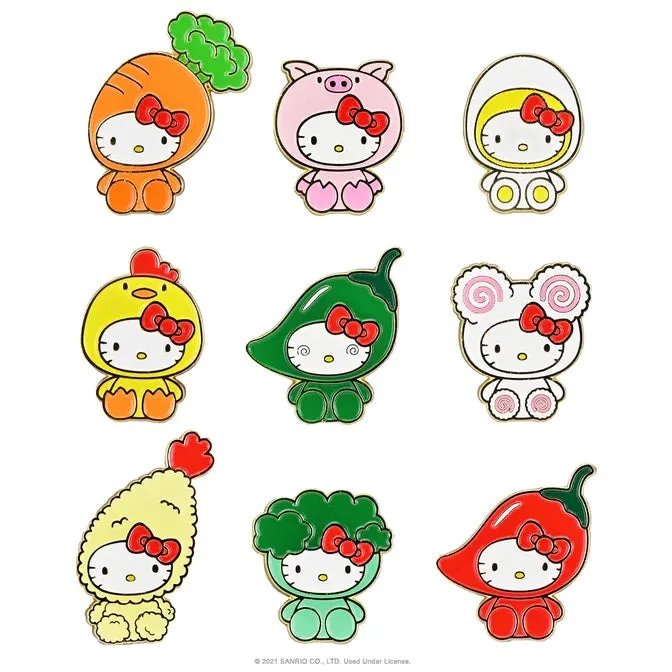 Kidrobot Cup Noodles x Hello Kitty Enamel Pin Series: (1 Blind Box)