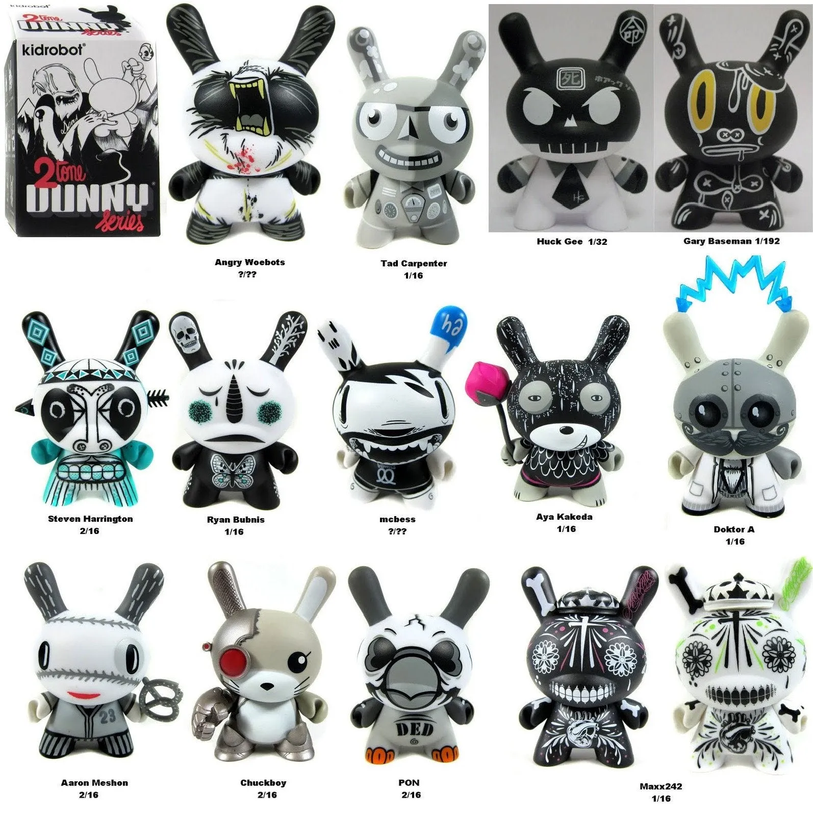 Kidrobot Dunny 2Tone Series (1 Blind Box)