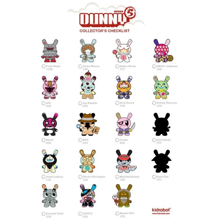 Kidrobot Dunny Series 5 (1 Blind Box)