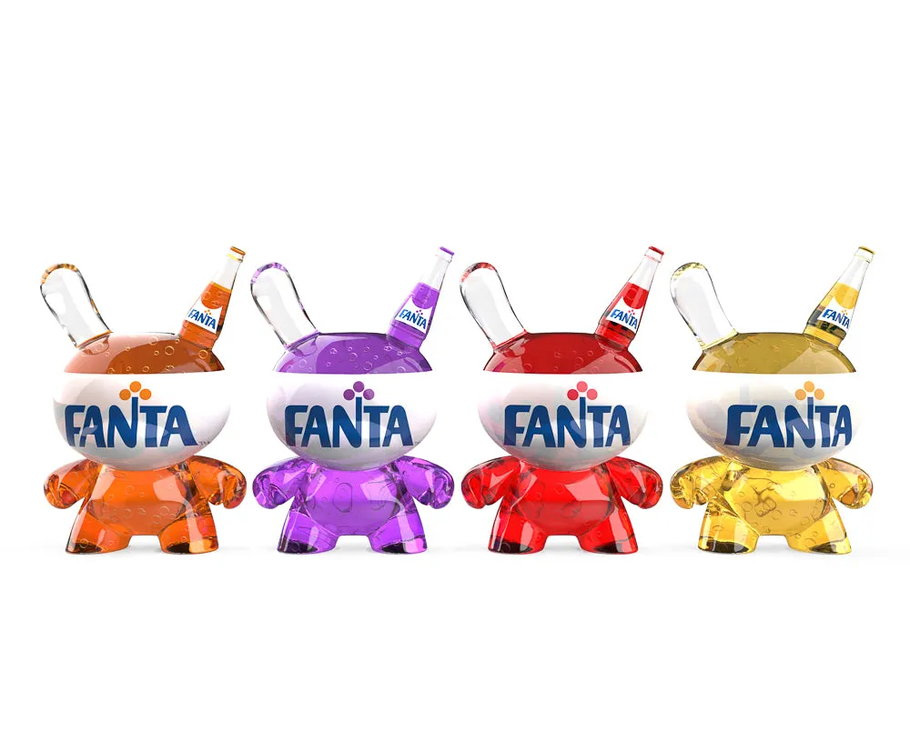 Kidrobot x Fanta 3" Resin Dunny Art Figure 4-Pack (PRE-ORDER)