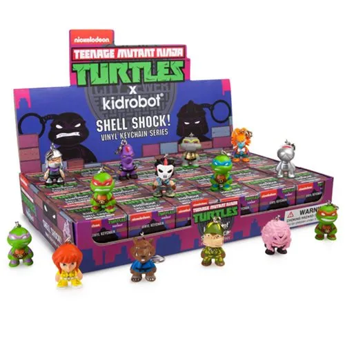 Kidrobot x Teenage Mutant Ninja Turtles Shell Shock Vinyl Keychain: (1 Blind Box)