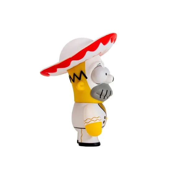 Kidrobot x The Simpsons Homer Day of the Dead Mariachi 6" White Vinyl Figure
