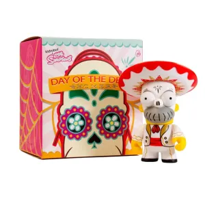 Kidrobot x The Simpsons Homer Day of the Dead Mariachi 6" White Vinyl Figure