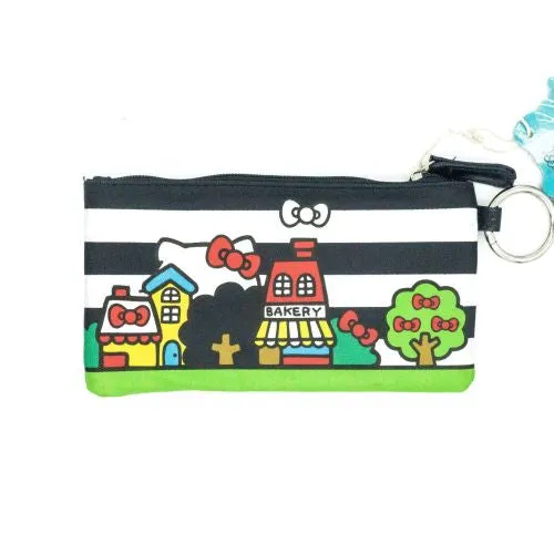 Loungefly x Hello Kitty Striped Houses Zippered Pouch