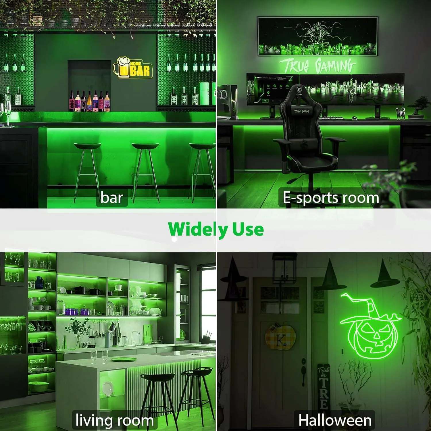 Mini Green LED Neon Flex DC 12V 6x12mm 120LED/m IP65 Waterproof 2.5cm Cut