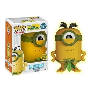 Minions Pop! Vinyl Figures Glow In The Dark Au Naturel [167]