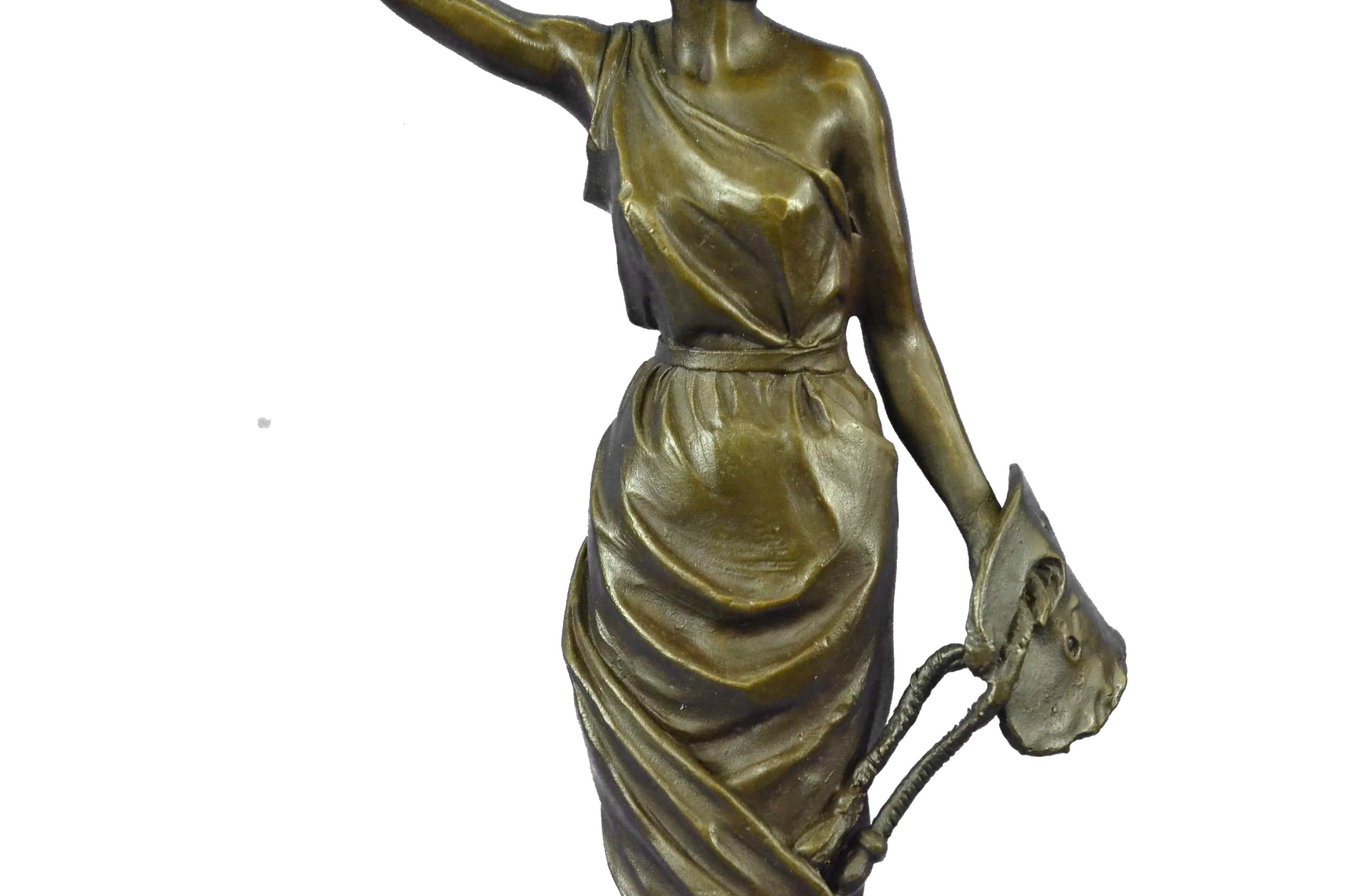 Original Rare Aldo Vitaleh Female Artist ''The Painter'' Bronze Sculpture Statue