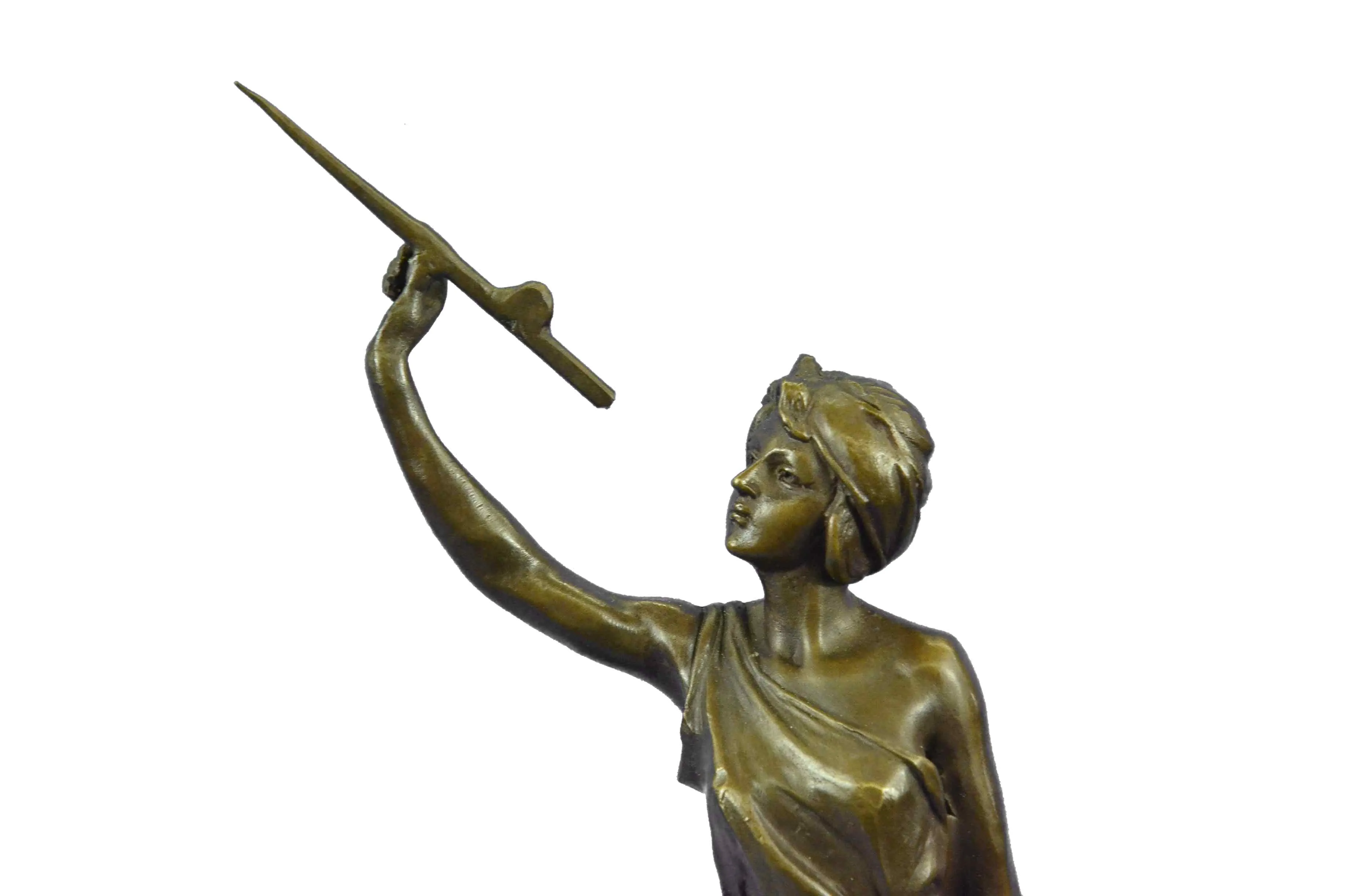 Original Rare Aldo Vitaleh Female Artist ''The Painter'' Bronze Sculpture Statue