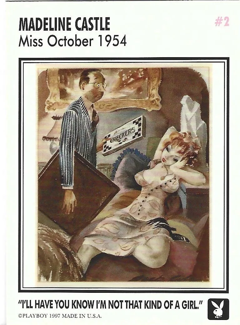 Playboy October Edition Cartoon Pictorial Card #2