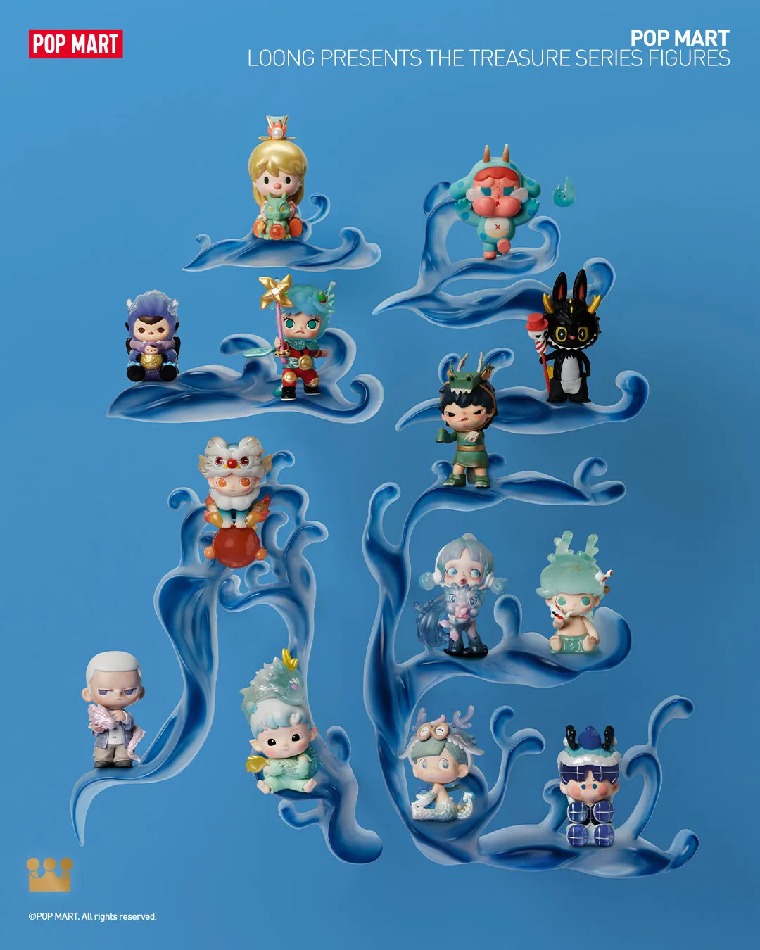 POP MART Loong Presents the Treasure Series Figures