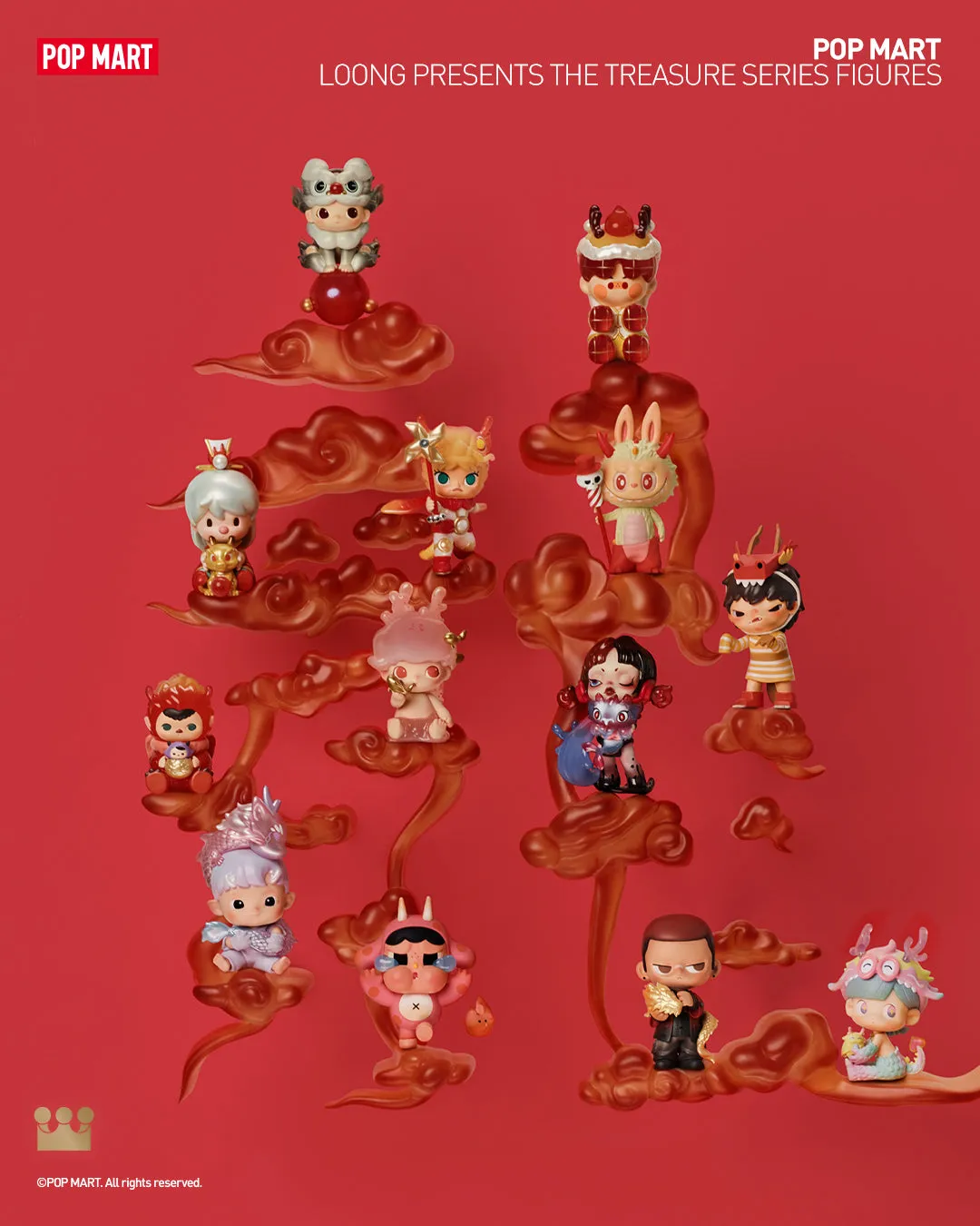 POP MART Loong Presents the Treasure Series Figures