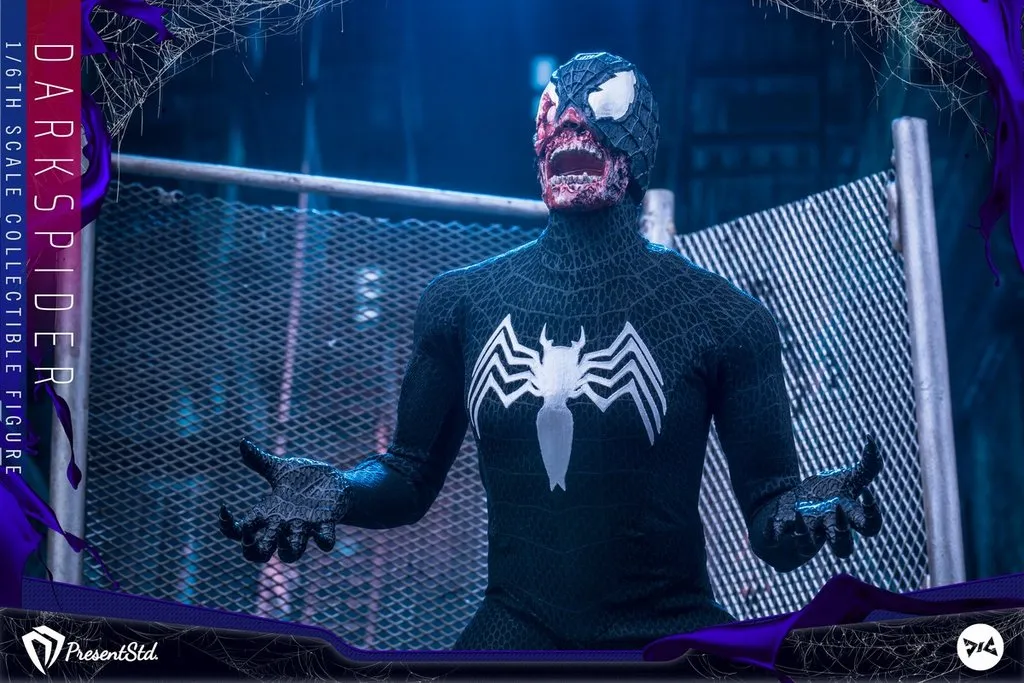 Present Studio X DJ Custom - Dark Spider Figure - Exclusive Version