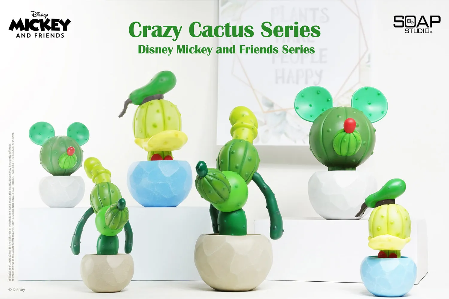 Soap Studio DY050 Disney Mickey Mouse Series - Crazy Cactus Figure