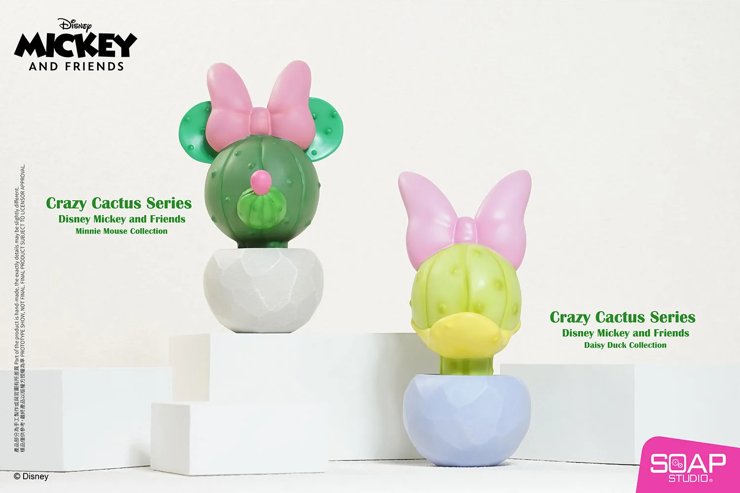 Soap Studio DY059 Disney Minnie Mouse Crazy Cactus Figure