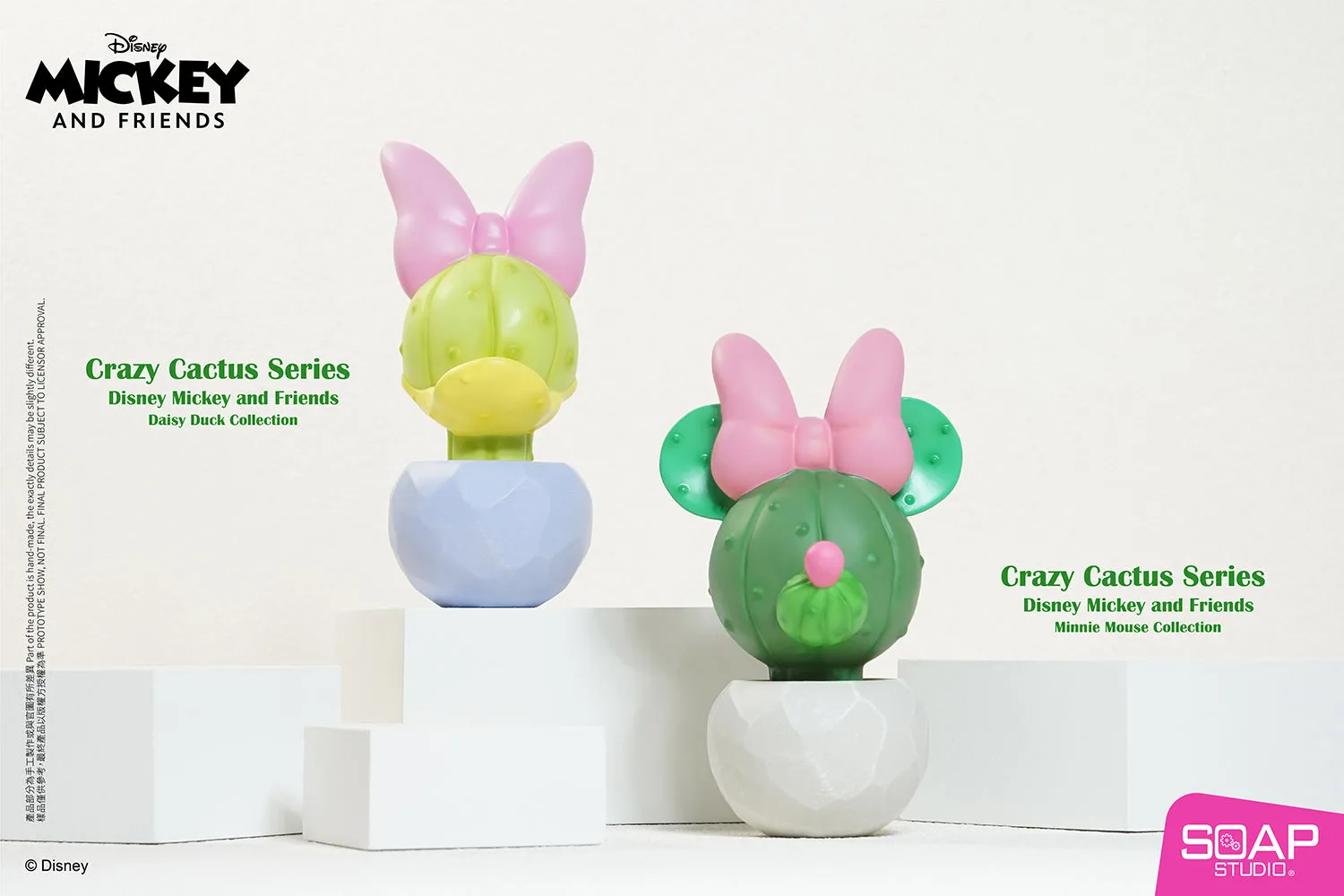 Soap Studio DY059 Disney Minnie Mouse Crazy Cactus Figure