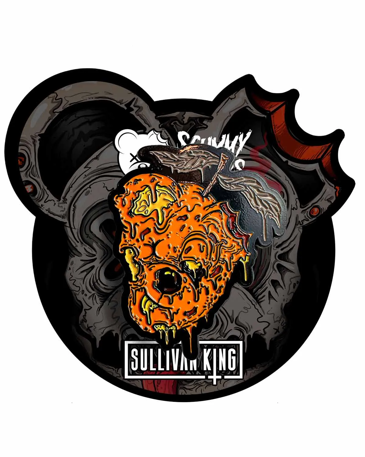 Sullivan King Mushed Mango Enamel Pin