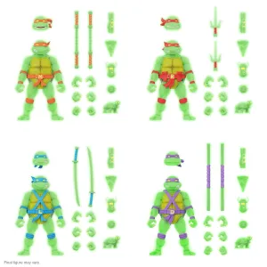 Teenage Mutant Ninja Turtles ULTIMATES! Mutagen Ooze Glow Figures (Super7 Exclusive)