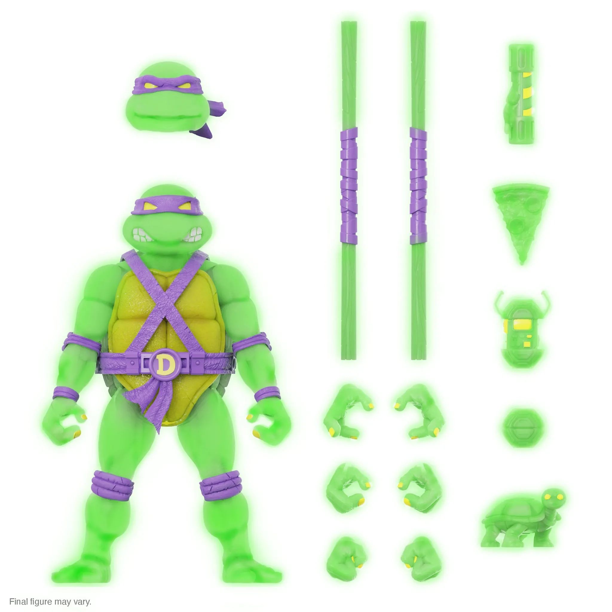 Teenage Mutant Ninja Turtles ULTIMATES! Mutagen Ooze Glow Figures (Super7 Exclusive)