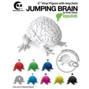 Toy2R Jumping Brain 2" Vinyl Figure w/ Keychain by Emilio Garcia (1 Blind Box)