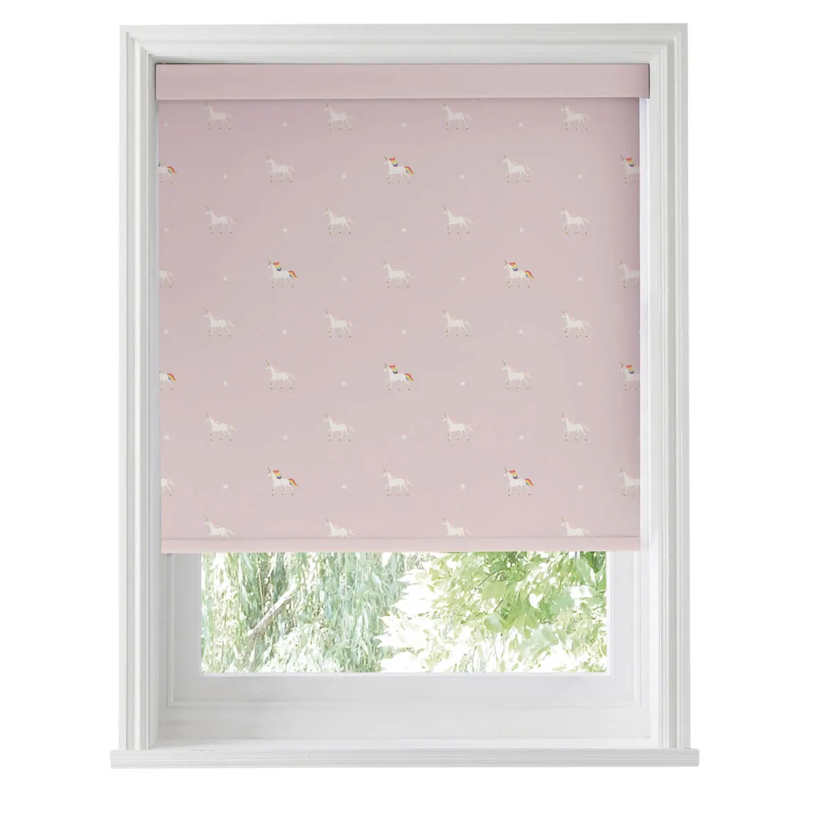 Unicorn Soft Pink Made to Measure Roller Blind